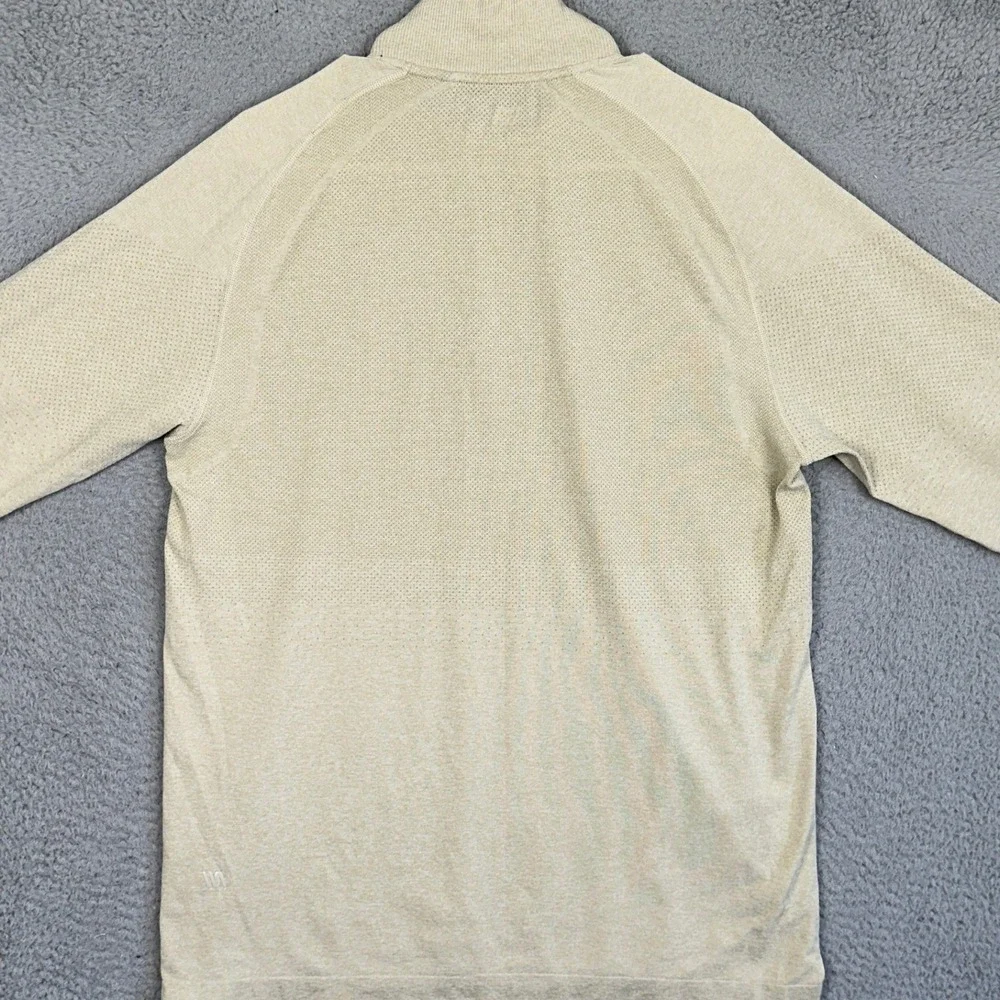 VRST Performance Shirt Mens Large Tan Quarter Zip Pullover Technical Activewear